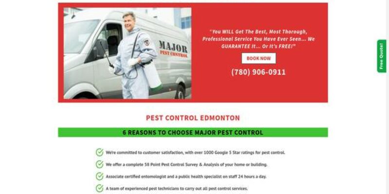 Major Pest Control Edmonton